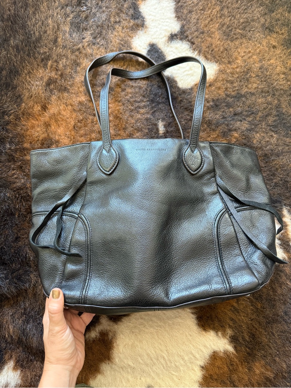 Aimee Kestenberg Black Leather Bag